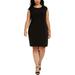 Calvin Klein Womens Plus Embellished Office Sheath Dress