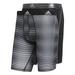 adidas Mens Sport Performance Midway Underwear (2-Pack), Sundown Black Black/Grey, SMALL