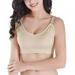 MELLCO Women Full Bust Nursing Bra Seamless Maternity Bra,Seamless Maternity Nursing Bra with Pads, Extenders & Clips