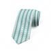 Turquoise Necktie, Retro Dots and Stripes, Dress Tie, 3.7", Mint Green and White, by Ambesonne