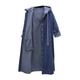 TOYFUNNY Women Hooded Casual Long Sleeve Denim Jacket Long Jean Coat Outwear Overcoat