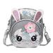 Chinatera Small Shoulder Backpack Girls Cute Animal Decor Messenger Rucksack (Silver)