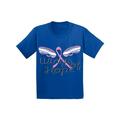 Awkward Styles Wings Of Hope Tshirt Ribbon Angel Wings Shirt Breast Cancer Awareness Shirts for Kids Pink Ribbon Shirt Gifts for Breast Cancer Survivor Cancer Support Ribbon Shirt Breast Cancer Shirt