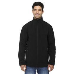 9 Crowns Men's Three-Layer Light Bonded Water resistant Soft Shell Wind Rain Jacket (Black, 3XL)