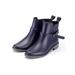 Lacyhop Women's PVC Rain Boots for Muck Mud Outdoor Fashion Block Heels Shoes Waterproof Block Heel Solid Color Booties