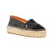 Kurt Geiger Womens Morella Leather Slip On Espadrilles