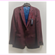 Tommy Hilfiger "Trevor" Suit Blazer, Burgundy/Blue, Size 42 Long