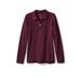 Lands' End Girls School Uniform Long Sleeve Mesh Polo Shirt, Sizes 4-16