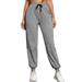 UKAP Soft and Comfy Sports Pants for Women High Waist Joggers Tracksuit Bottoms Baggy Harem Pants with Side Stripe