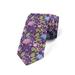 Floral Necktie, Flowers with Yellow Berries, Dress Tie, 3.7", Sea Blue Lime Green Purple, by Ambesonne