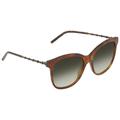 Gucci Green Gradient Square Ladies Sunglasses GG0654S-002 56