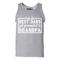 Shop4Ever Men's Only the Best Dads Get Promoted To Grandpa Graphic Tank Top