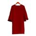 Belle by Kim Gravel Dress Sz XXS Bell Sleeve V Neck Claret Red A299310