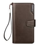 Tomshoo Men Money Clip Wallet PU Leather Solid Trifold Capacity Multifunction Business Card Holder Cell Phone Bag