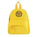 MINISO Mini Backpack Casual Lightweight School Bag Travel Daypack for Everyday, Yellow