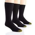 Gold Toe Men's Canterbury Ribbed Crew Socks, 3 Pack