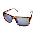 Converse Mens Sunglass Rectangle Matte Tortoise Plastic Blue Polarized Lens H056