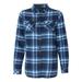 Burnside - New NIB - Women - Women's Yarn-Dyed Long Sleeve Flannel Shirt