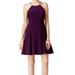 Betsy & Adam NEW Purple Womens Size 8 Embellished Halter Sheath Dress