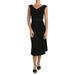 Dolce & Gabbana Black Wool Stretch A-line Sheath Dress