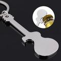 Papaba Bottle Opener,Portable Zinc Alloy Guitar Shaped Beer Bottle Opener Bar Key Chain Ring Holder