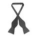 Biagio SELF TIE Bow Tie Solid CHARCOAL GREY Color Men's Dark Gray BowTie