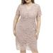 Women Sexy Summer Plus Size Bodycon Wrap Cocktail Lace Dress Easter Bridesmaid Wedding Guest Dresses Egagement Bridal Shower Baby V-neck Knee Length, BC21510, 1X