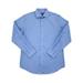 Van Heusen Mens Vista Blue Sateen Stripe Flex Long Sleeve Button-Up Shirt