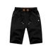 Plus Size Men Casual Shorts Slim Fit Drawstring Summer Beach Shorts with Elastic Waist and Pockets Men Cargo Sweatpant Shorts Work Half Pants with Pockets