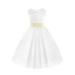 iEFiEL Girls Floral Lace Wedding Flower Girl Dress Kids Communion Dress