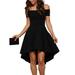 MERSARIPHY WomenÂ´s Off Shoulder Evening Party Bodycon Short Sleeve Cocktail Dress