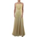 Halston Heritage Womens Sequined Strapless Formal Dress