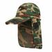 Prettyui Outdoor Sun Hat for Men with 50+ UPF Protection Safari Cap Wide Brim Fishing Hat with Neck Flap, for Dad and women