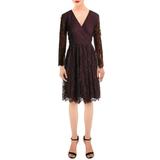 Alexia Admor Womens Lace Cocktail Fit & Flare Dress