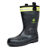 DREAM PAIRS Men's Winter Snow Warm Rain Boots Fleece Lined Waterproof Insulated Shoes 0615W BLACK Size 11