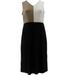 Nina Leonard Slvless Colorblock Midi Dress Women's 691-468