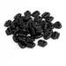 4mm Dia Plastic Double Hole Bean Cord Locks Spring Stop Stoppers for Luggage Clothing Backpack Black 40pcs