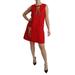 Dolce & Gabbana Red Sheath Tassel Sleeveless Mini Dress