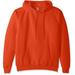Hanes Men's Pullover EcoSmart Hooded Sweatshirt, Orange, Large