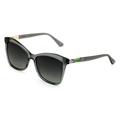Polarized Oversized Women Premium Cateye Sunglasses - Acetate Frame - Designer Temple