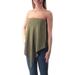 RACHEL ROY $89 Womens New 1053 Green Strapless Sleeveless Hi-Lo Casual Top 0 B+B