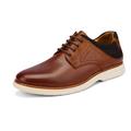 Bruno Marc Men Genuine Leather Oxford Shoes Lace Up Sneakers Casual Dress Shoes MIDTOWN-2 DARK/BROWN Size 9.5