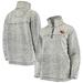 Oregon State Beavers Women's Super Soft Sherpa Quarter-Zip Pullover Jacket - Gray