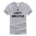 Cotton Round Neck I Can't Breathe Letter Black Lives Matter Print Running Sport T Shirt Short Sleeve Loose comfortable Tshirt