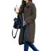 Classic Vintage Women Oversized Winter Warm Fluffy Fleece Long Trench Outwear Jacket Coat Ladies Fashion Borg Long Knee Loose Overcoat Coat Faux Jacket Lapel Outwear Outfit