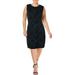 Anne Klein Womens Printed Sleeveless Sweaterdress