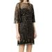 Women's Dress Sheath Sequin Mesh Keyhole 6