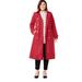 Jessica London Women's Plus Size Long Trench Coat Raincoat