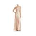 Tadashi Shoji Womens V Neck Sequined Evening Dress