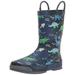 Western Chief Kids Space Dinos Rain Boot, Navy, 10